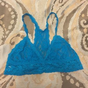 Hanky Panky blue lace bra - medium