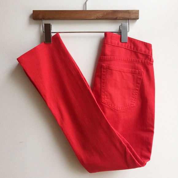 ❄️J.Crew Red Matchstick Jeans Sz 24