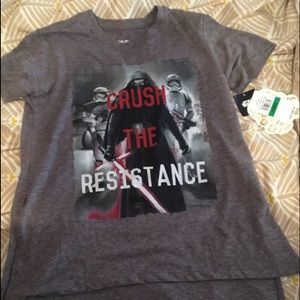 Graphic Star Wars tee with slit on the side