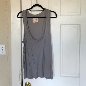 Planet Blue! Low cut scoop neck tank.