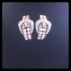 Buckle Rhinestone Earrings
