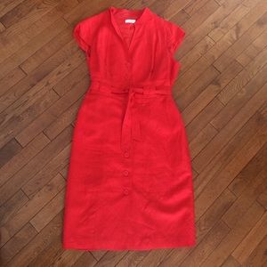 Calvin Klein red dress size 10