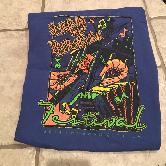 Louisiana shrimp and petroleum festival T shirt