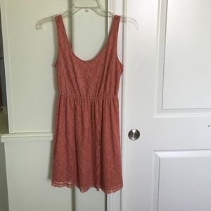 Forever 21 orange lace dress