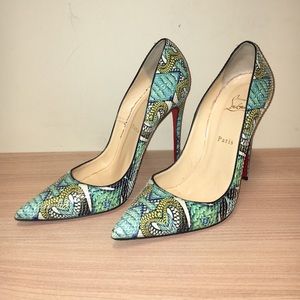 Louboutin Python Inferno so kate pump size 42