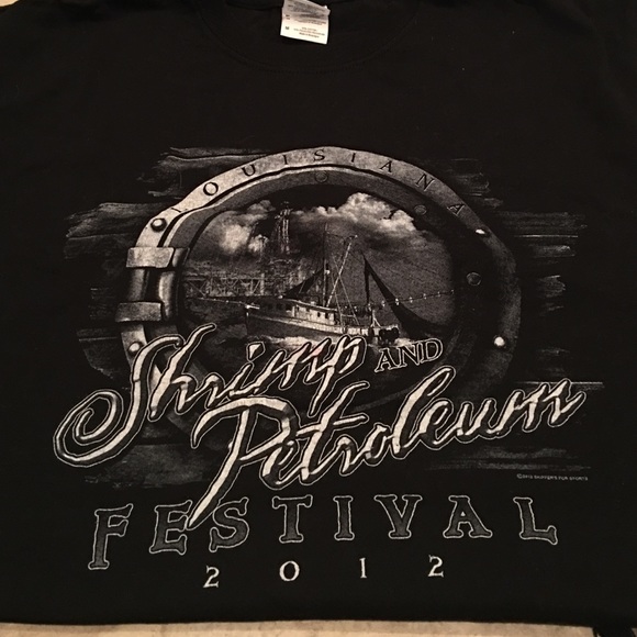 Louisiana shrimp and petroleum festival tshirt