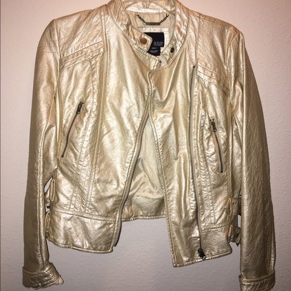 Gold moto jacket