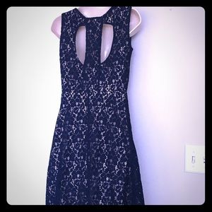 Blue Dress, very fitting, wear to any occasion