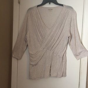Tan stretchy blouse