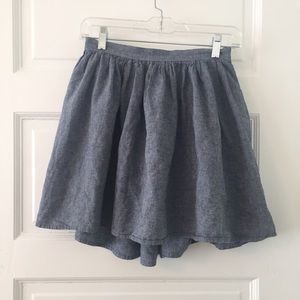 American Apparel Grey/Blue Skirt