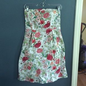 Old Navy Floral Strapless Dress