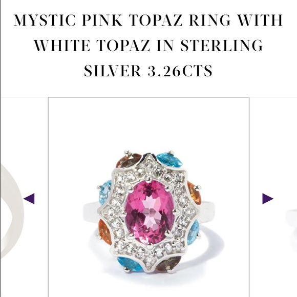 Pink topaz ring - Picture 4 of 4