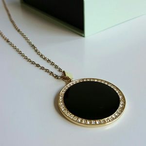 Jewelmint Long Black Pendant Necklace