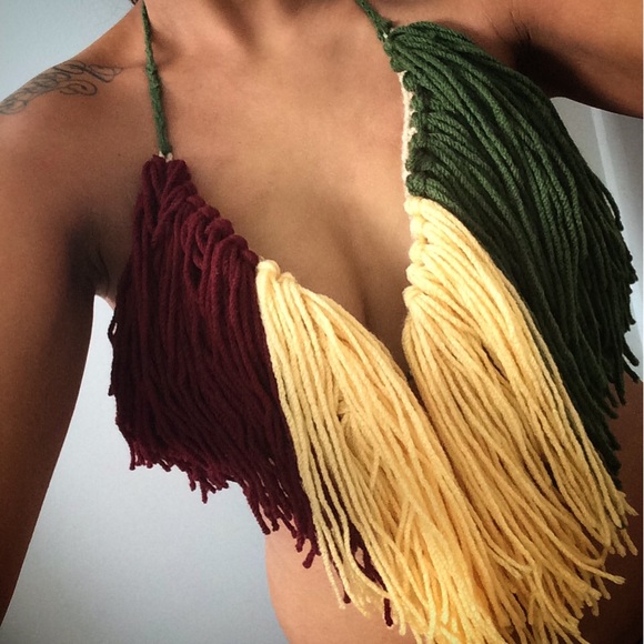 Bralette Almost Rasta Colors - Picture 1 of 1