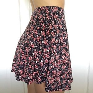 LA Hearts Floral Skater Skirt