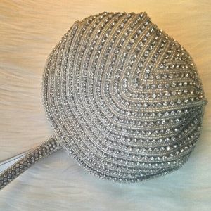 Rare L.K. Bennett Crystal beaded wristlet