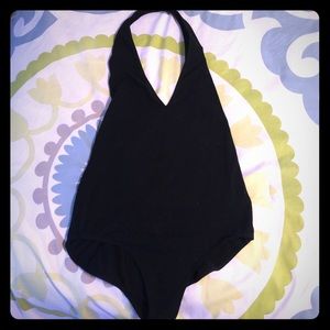 American Apparel back halter bodysuit