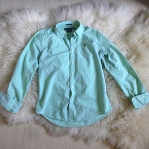 Green Ralph Lauren Slim Fit Polo $10 Ⓜ️