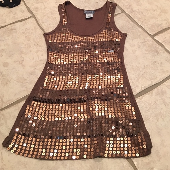 Sequined tank top