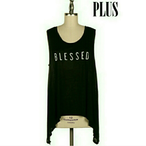 Fashionomics
BLESSED asymmetrical hem tank