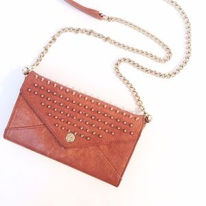 Rebecca Minkoff Studded Tan Crossbody Bag