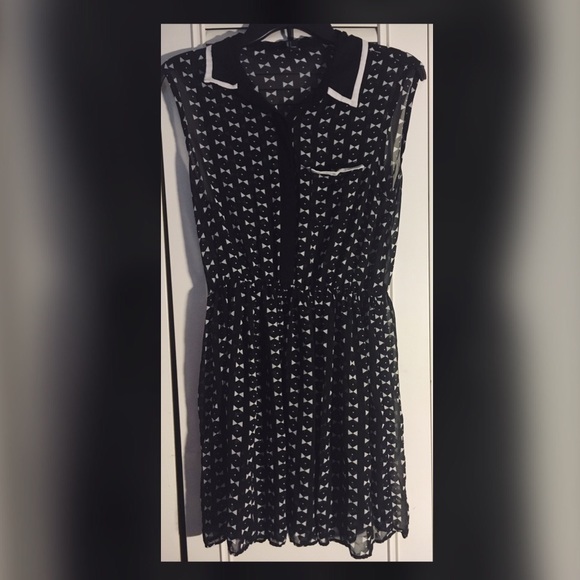 formal & casual black/white dress