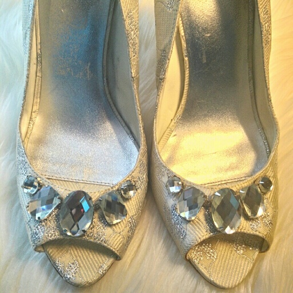 Kurt Keiger peep toe bridal heels 9