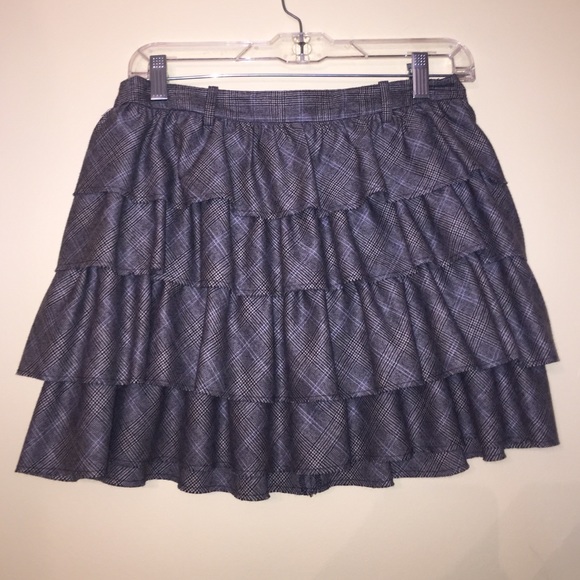 JCrew Plaid Ruffle Skirt