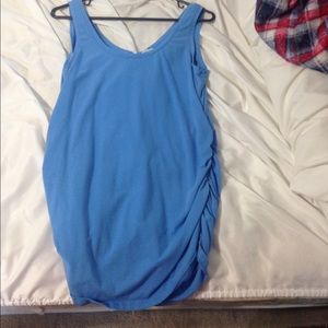 Blue motherhood maternity tank top