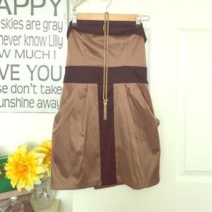 Strapless dress size 9, runs small.