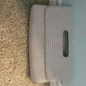 Snakeskin clutch