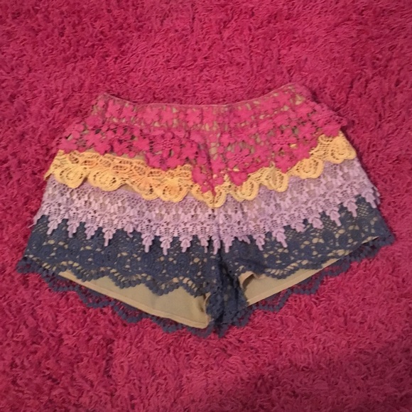 Crochet shorts. Size medium