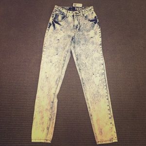 Forever 21 High Rise Jeans Size 24 Acid Wash