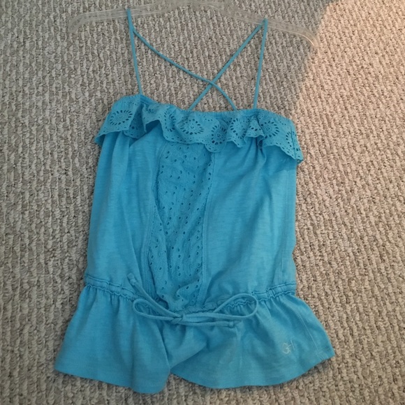 Gilly Hicks turquoise boho top, worn twice