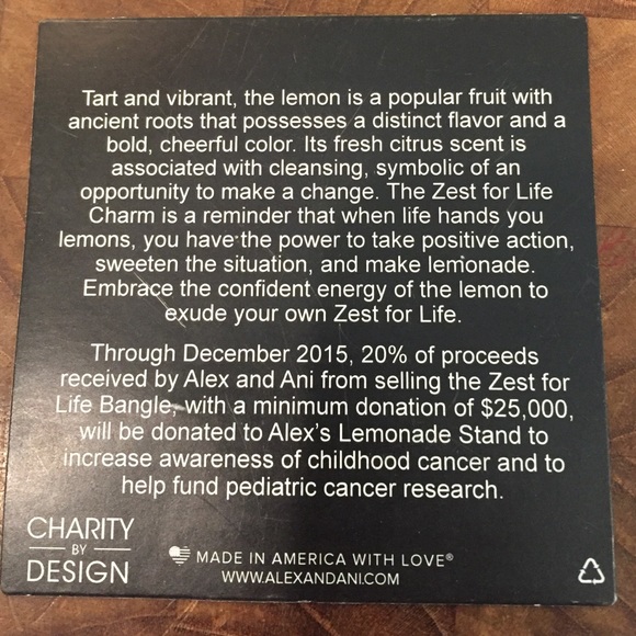 Alex and Ani Zest for Life bracelet in silver🍋 - Picture 3 of 3