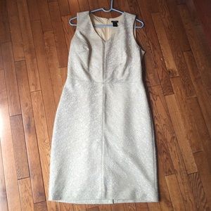 SOLD!! Ann Taylor factory cream textured dress