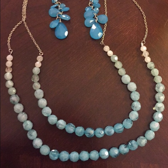 Blue necklace