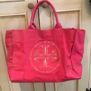 Tory Burch pink tote