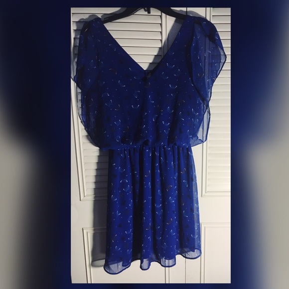 Butterfly blue dress