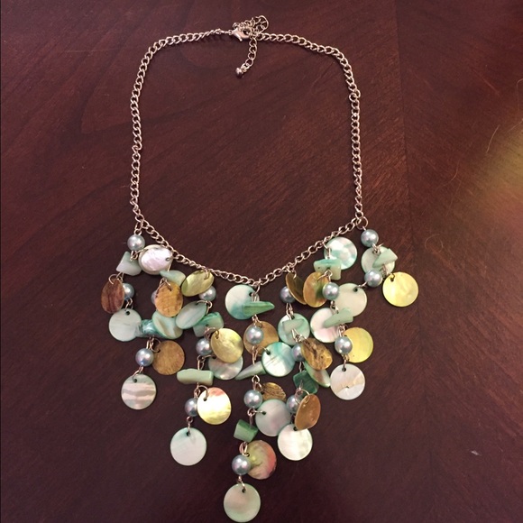 Green shell necklace