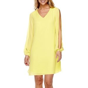 Split Sleeve Shift Dress