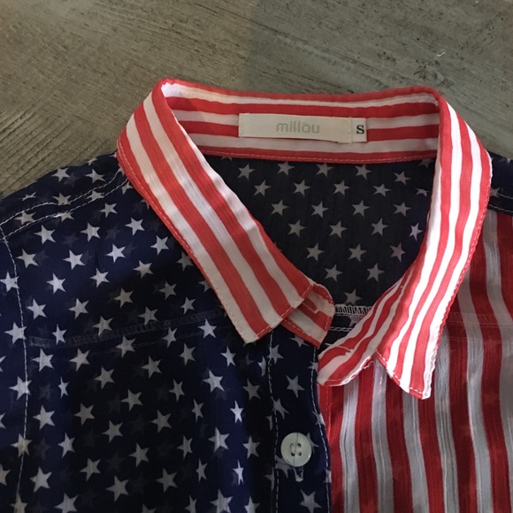 American Flag button down from LF - Picture 2 of 3