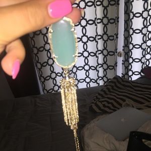 Kendra Scott Long Light Blue Necklace