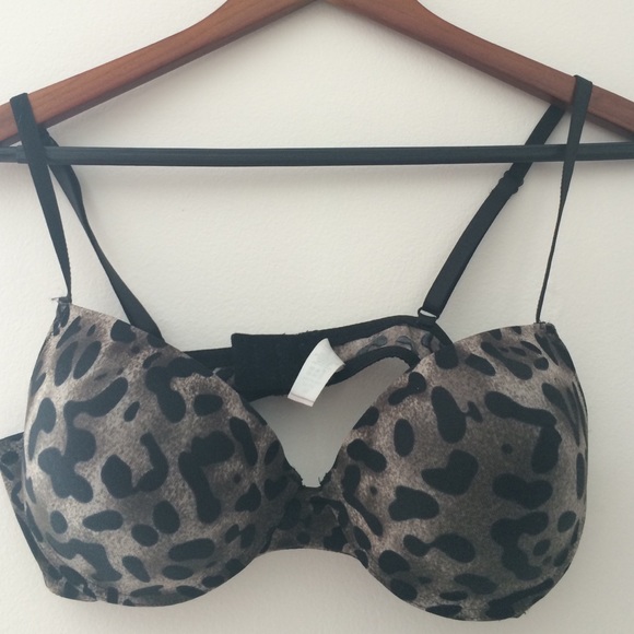 Leopard print semi push up bra - Picture 1 of 3