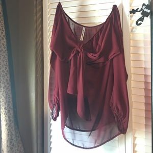 Maroon blouse