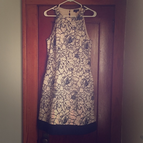 The Limited Dresses & Skirts - The Limited Blush Pink &Navy Tank Sleeveless Dress