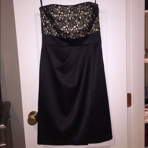 Strapless White House Black Market Dress