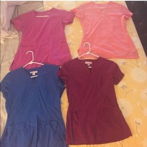 Scrubs 3-tops except blue koi