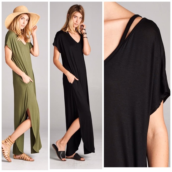 🆕Casual Comfort Maxi Dress - Picture 3 of 4