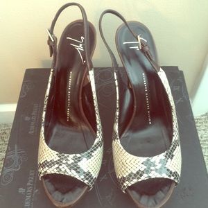 Giuseppe Zanotti Snake Printed Heels